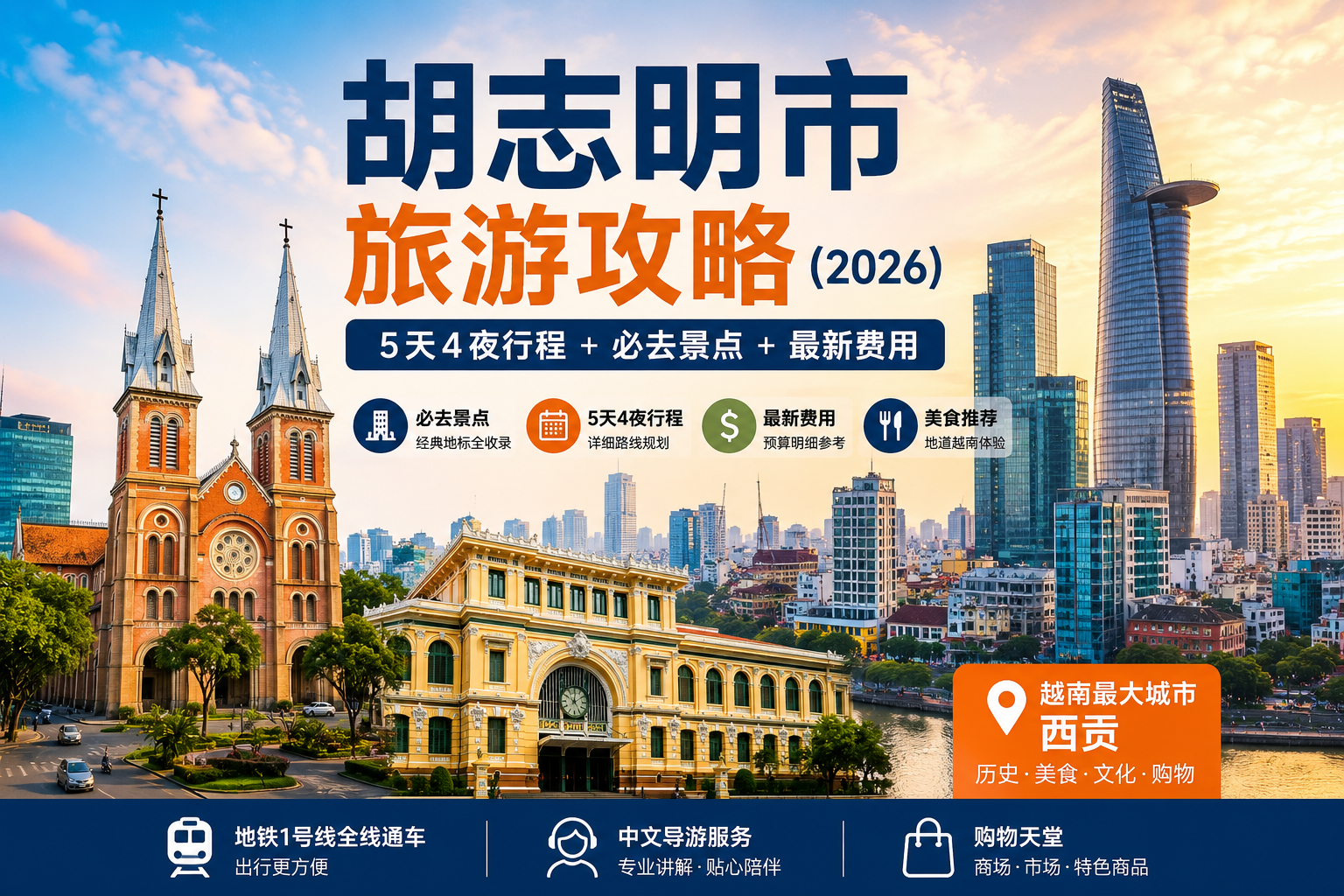 胡志明市天际线 - 越南最大城市