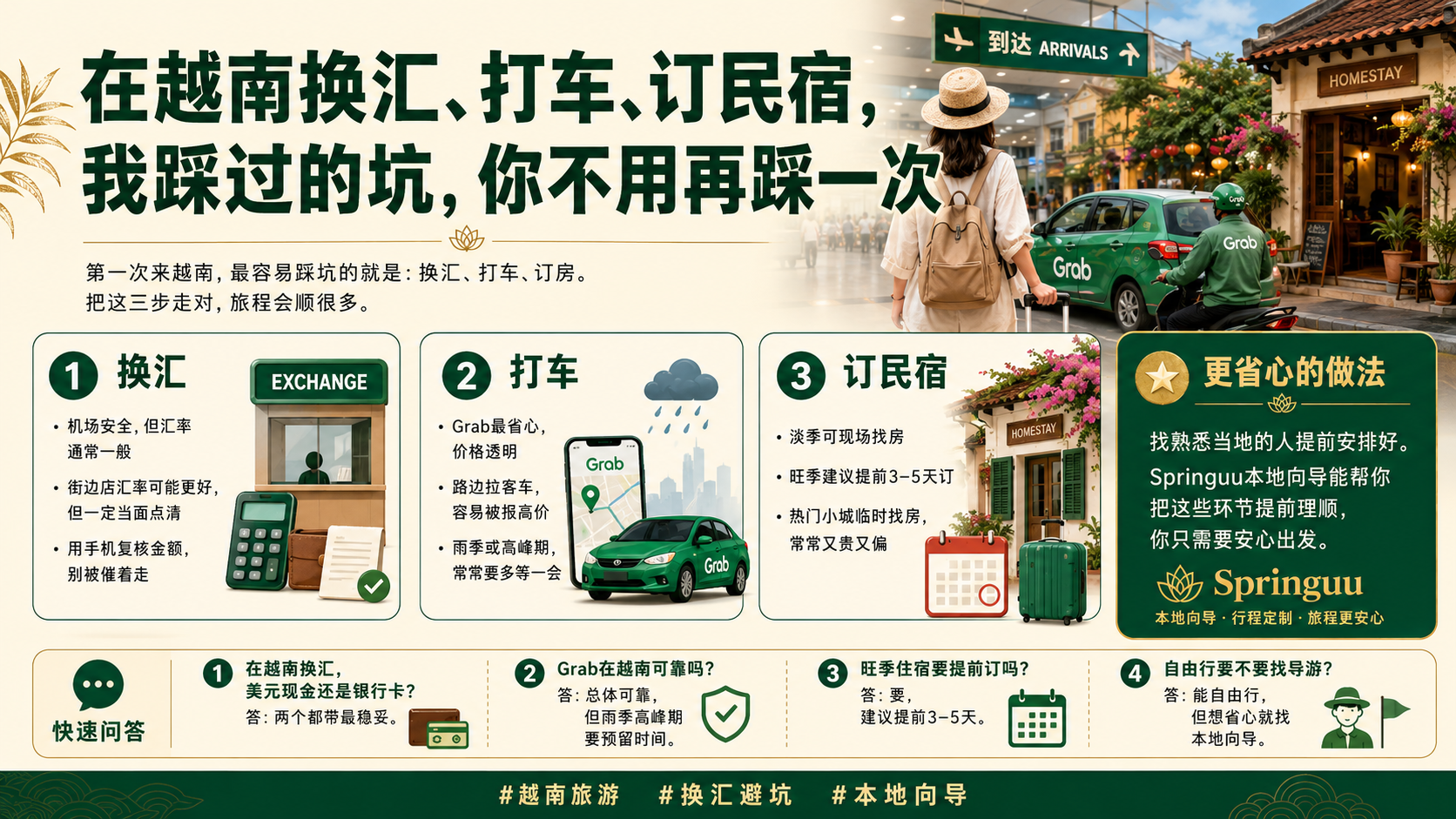 越南街头旅行场景,游客在路边活动